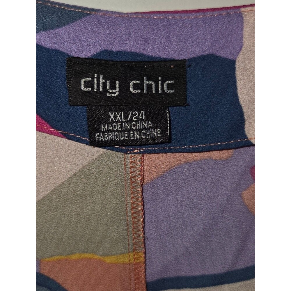 City Chic Gianna Bold Wrap Style Blouse - Picture 10 of 15